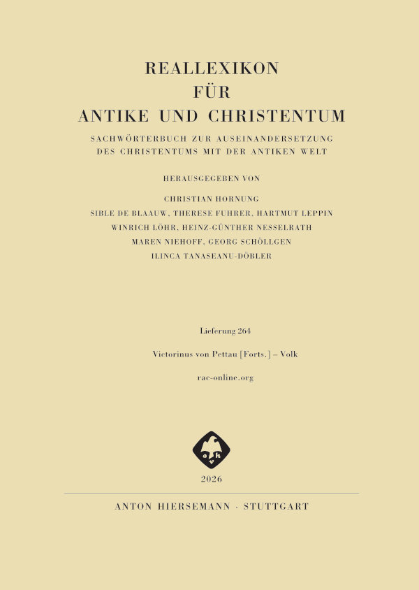 Reallexikon für Antike und Christentum