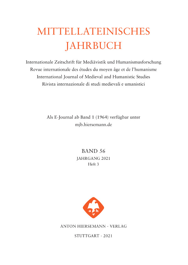 Mittellateinisches Jahrbuch