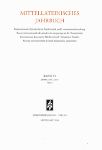 9783777216218_cover Mittellateinisches Jahrbuch. Internationale Zeitschrift für Mediävistik und Humanismusforschung