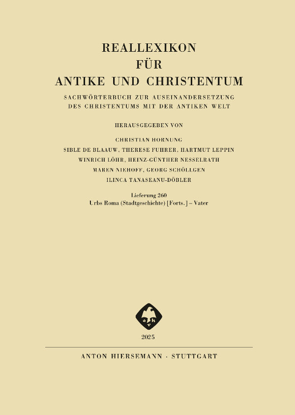 Reallexikon für Antike und Christentum