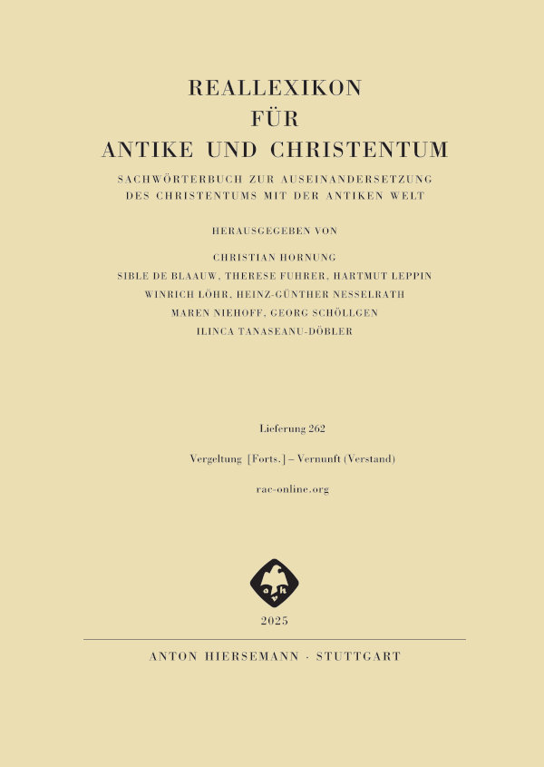 Reallexikon für Antike und Christentum