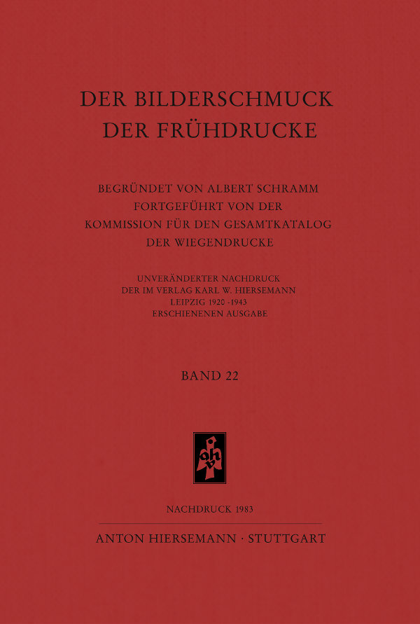 Schramm Bilderschmuck Frühdrucke