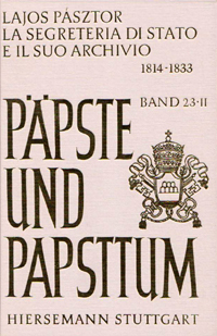 9783777285146_cover La Segreteria di Stato e il suo Archivio (1814-1833)