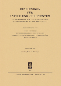 Reallexikon für Antike und Christentum