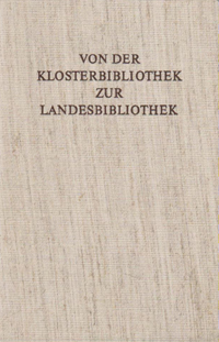 9783777278254_cover Von der Klosterbibliothek zur Landesbibliothek