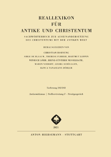 Reallexikon für Antike und Christentum, Lieferung 242-243