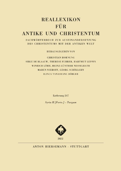 Reallexikon für Antike und Christentum 247