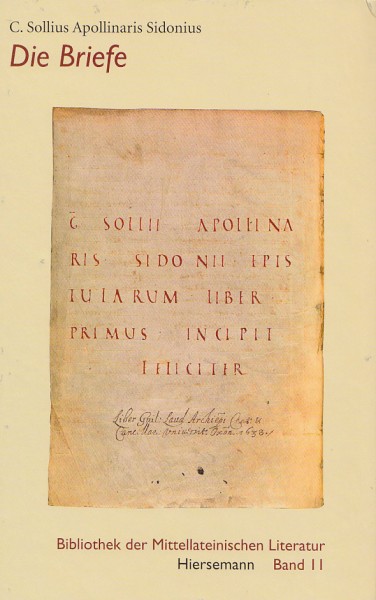 C. Sollius Apollinaris Sidonius: Die Briefe