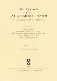 Reallexikon für Antike und Christentum