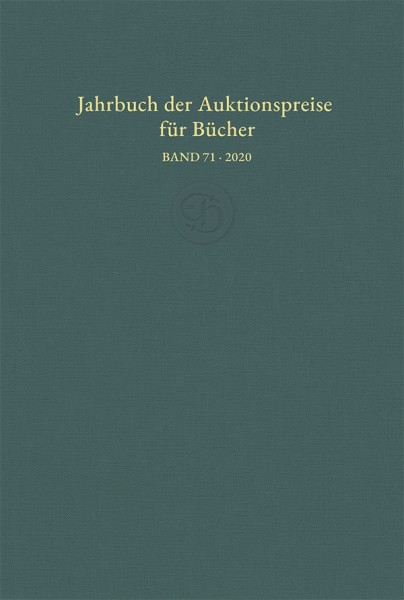 Jahrbuch der Auktionspreise für Bücher, Handschriften und Autographen 71