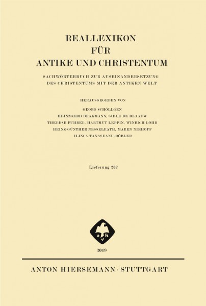Reallexikon für Antike und Christentum, Band 29, Lieferung 232